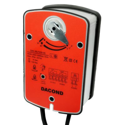 Электропривод DACOND DAC-BLF230-03T (3 Н·м, 230 В, для ОЗК, с пружиной, термоэлемент 72 °C)