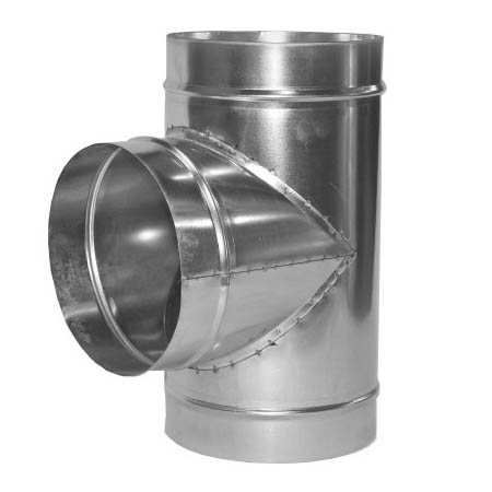 Тройник оцинкованный 90° Ø100