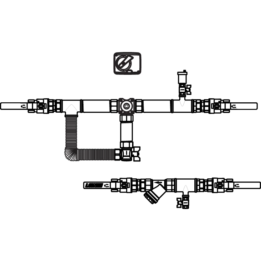 Узел регулирования для тепловой завесы AIRS 40-25-3-S-TZ-4